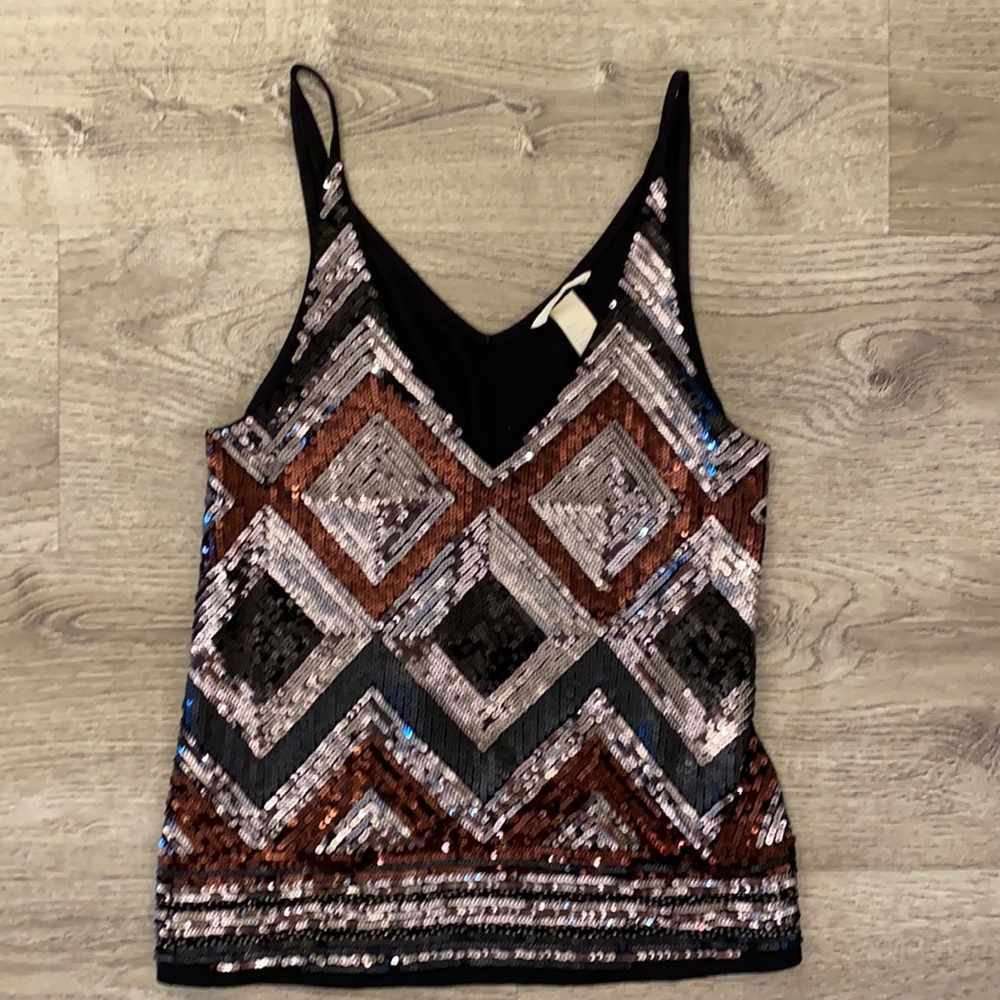 Sequin tank top